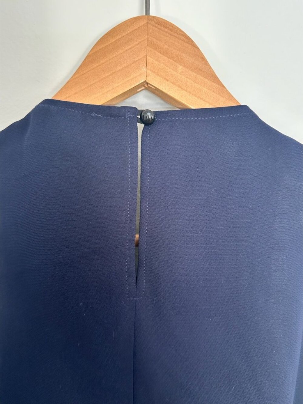 Rachel Comey Navy Draped Sleeveless Top Sz 8 - Picture 7 of 7